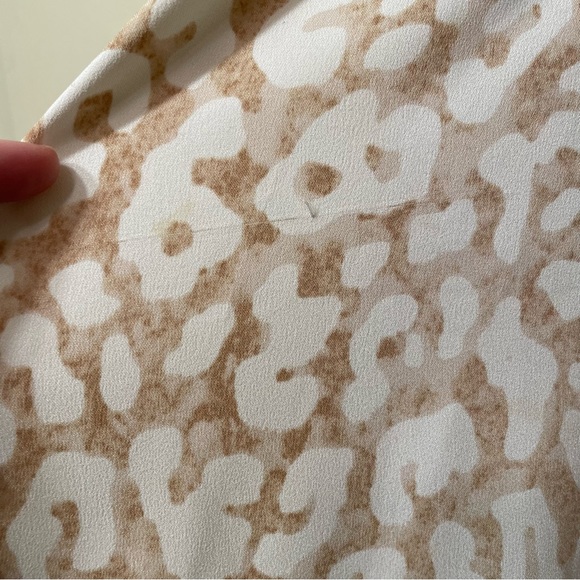 Anne Klein A-line skirt cheetah print nude size 4 - Picture 4 of 8